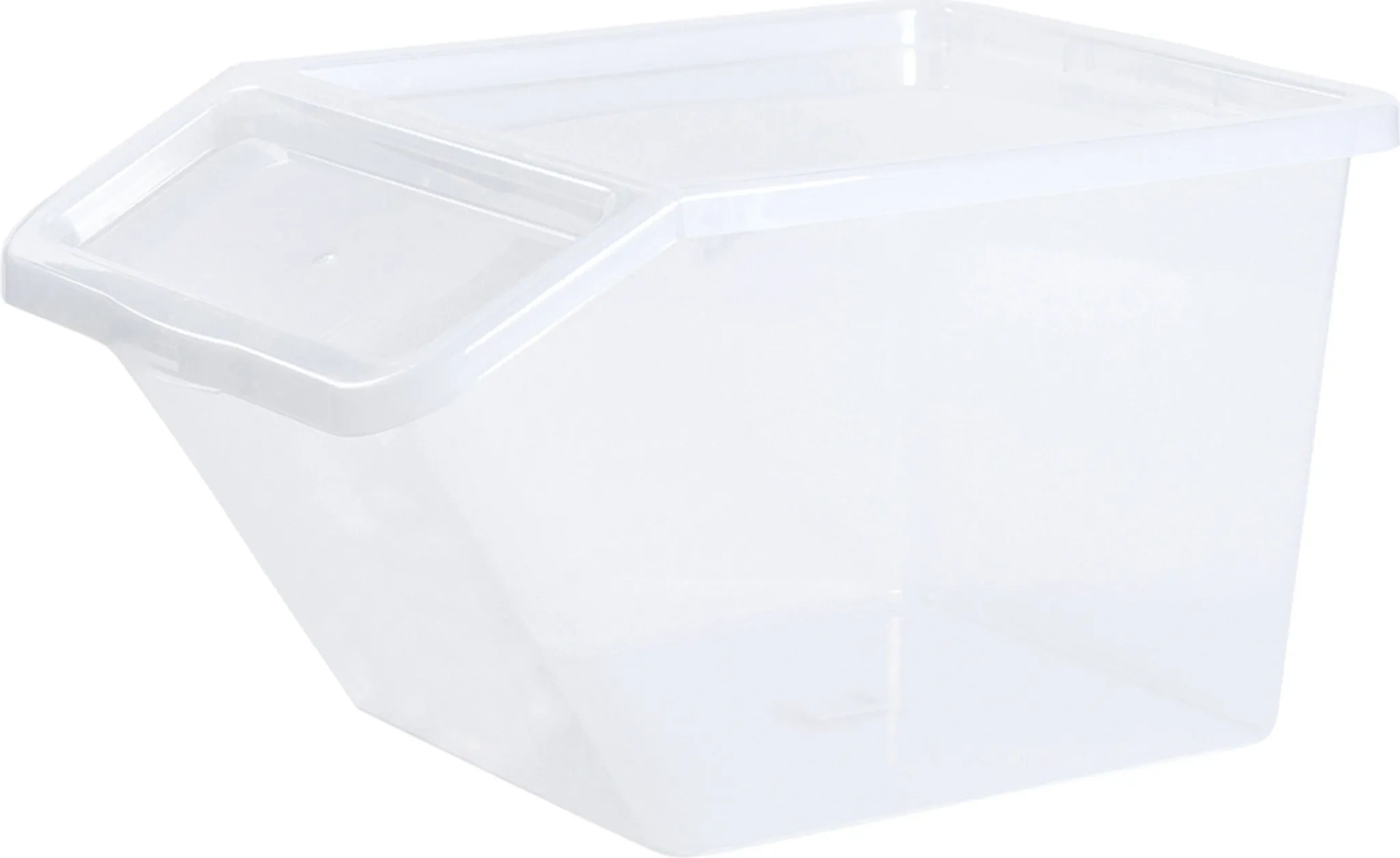 Aufbewahrungsbox BASIC BOX SLANTED | 40 Liter | Transparent | PP | Lebensmittelgeeignet Aufbewahrungsbox BASIC BOX SLANTED | 40 Liter | Transparent | PP | Lebensmittelgeeignet