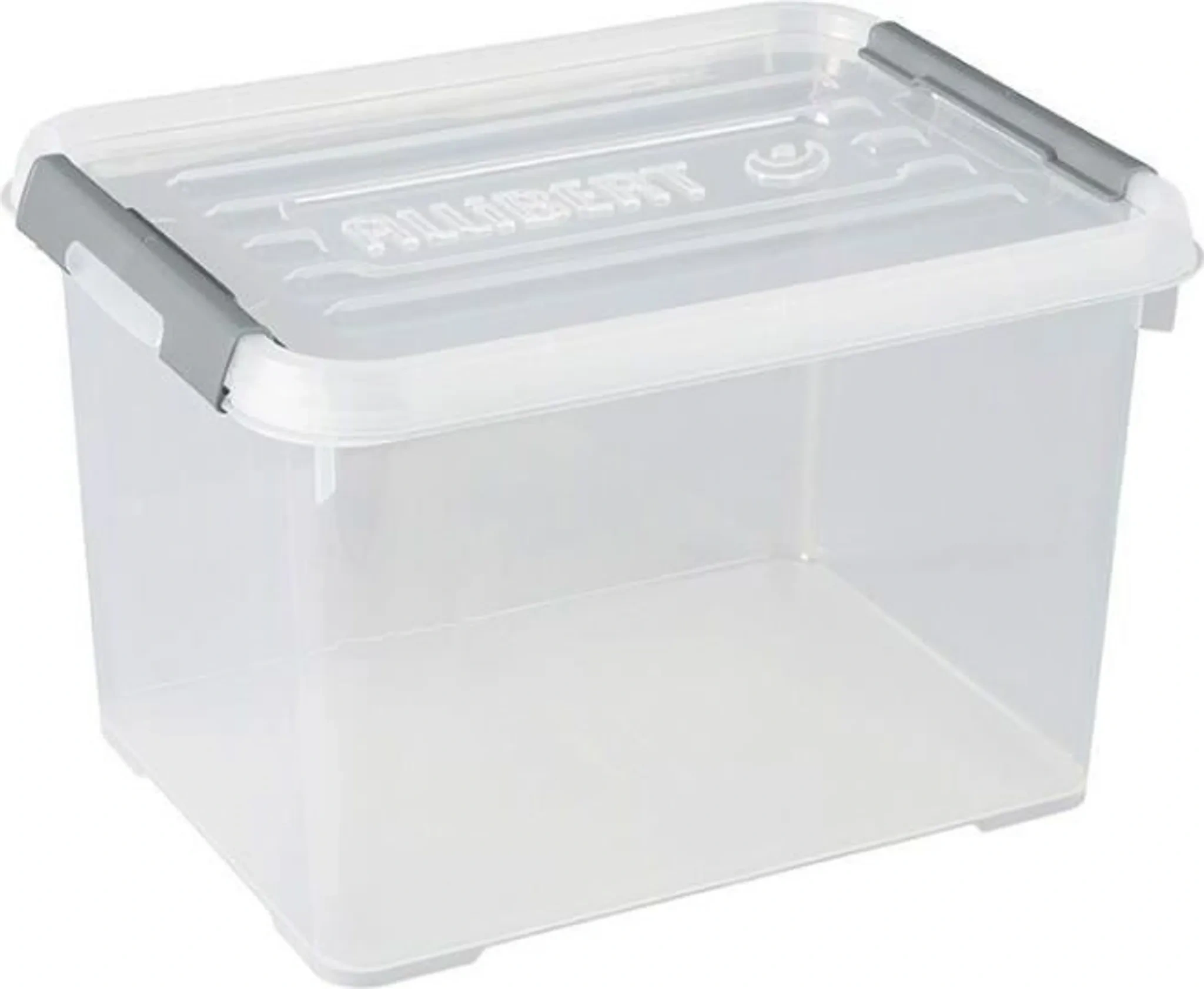 Curver Aufbewahrungsbox Handy Plus 20 L – Transparent/Silber Curver Aufbewahrungsbox Handy Plus 20 L – Transparent/Silber