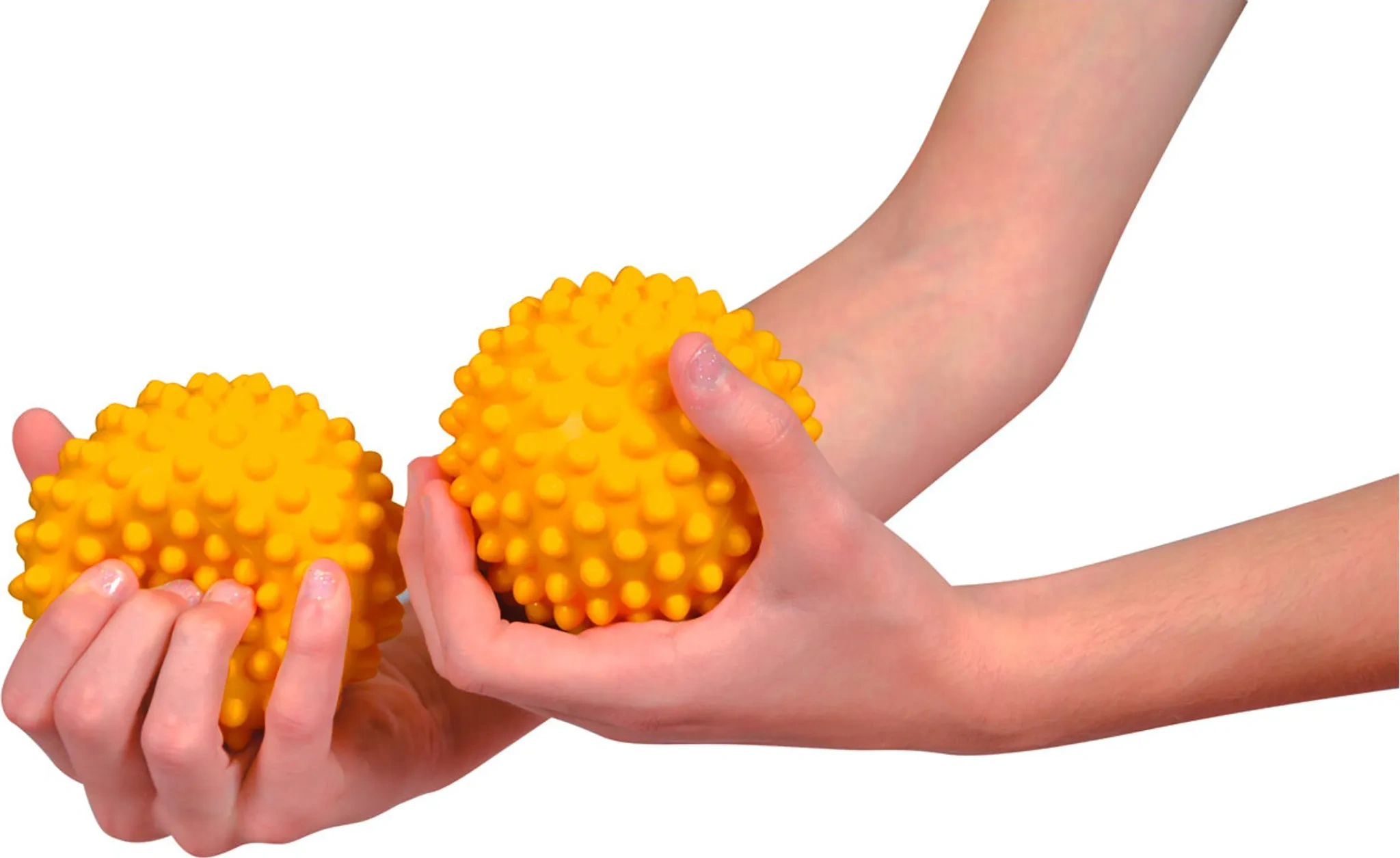 Sport-Tec Sensy-Ball – Igelball 10 cm für Massage & Reflexzonenstimulation, Gelb