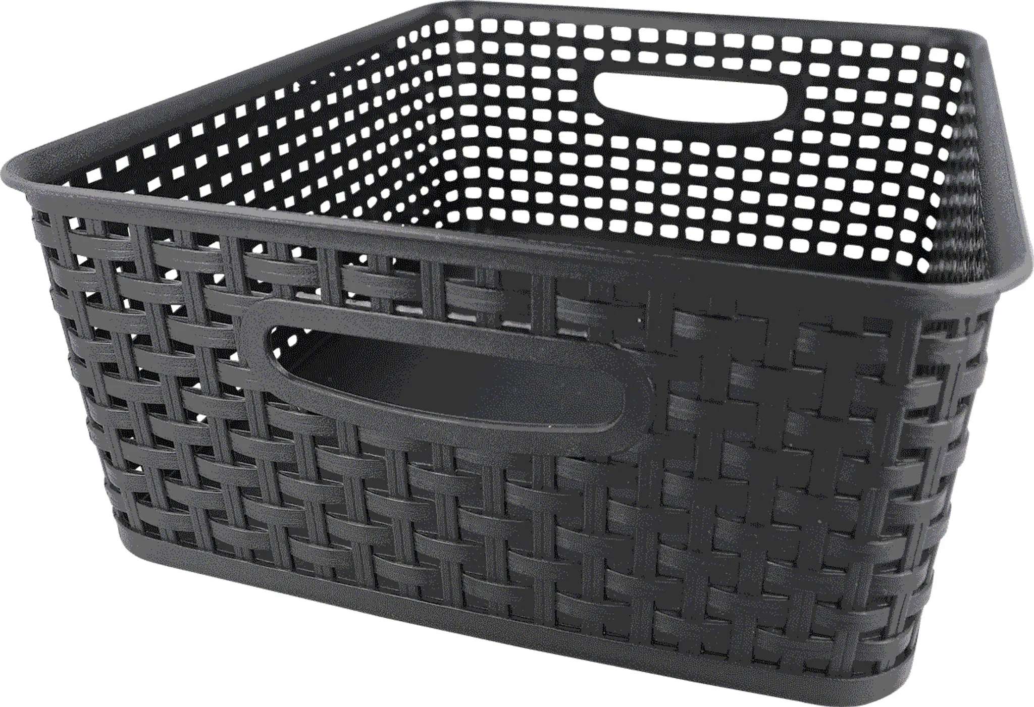 Korb in Rattan-Optik 10 l schwarz Korb in Rattan-Optik 10 l schwarz