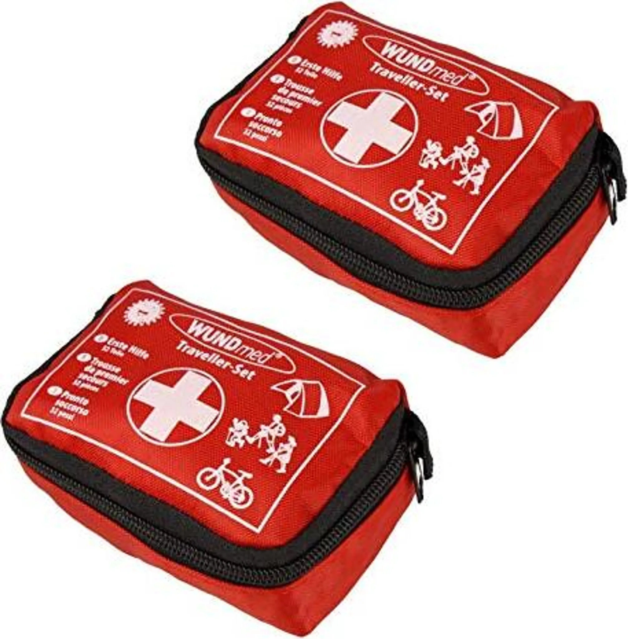 WUNDmed 2x Erste Hilfe Set 32-teilig – Traveller Notfallset im Doppelpack