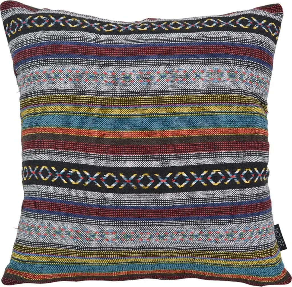 Kissen Mexikanisch Alma 45 x 45 cm Leinen Leinwand