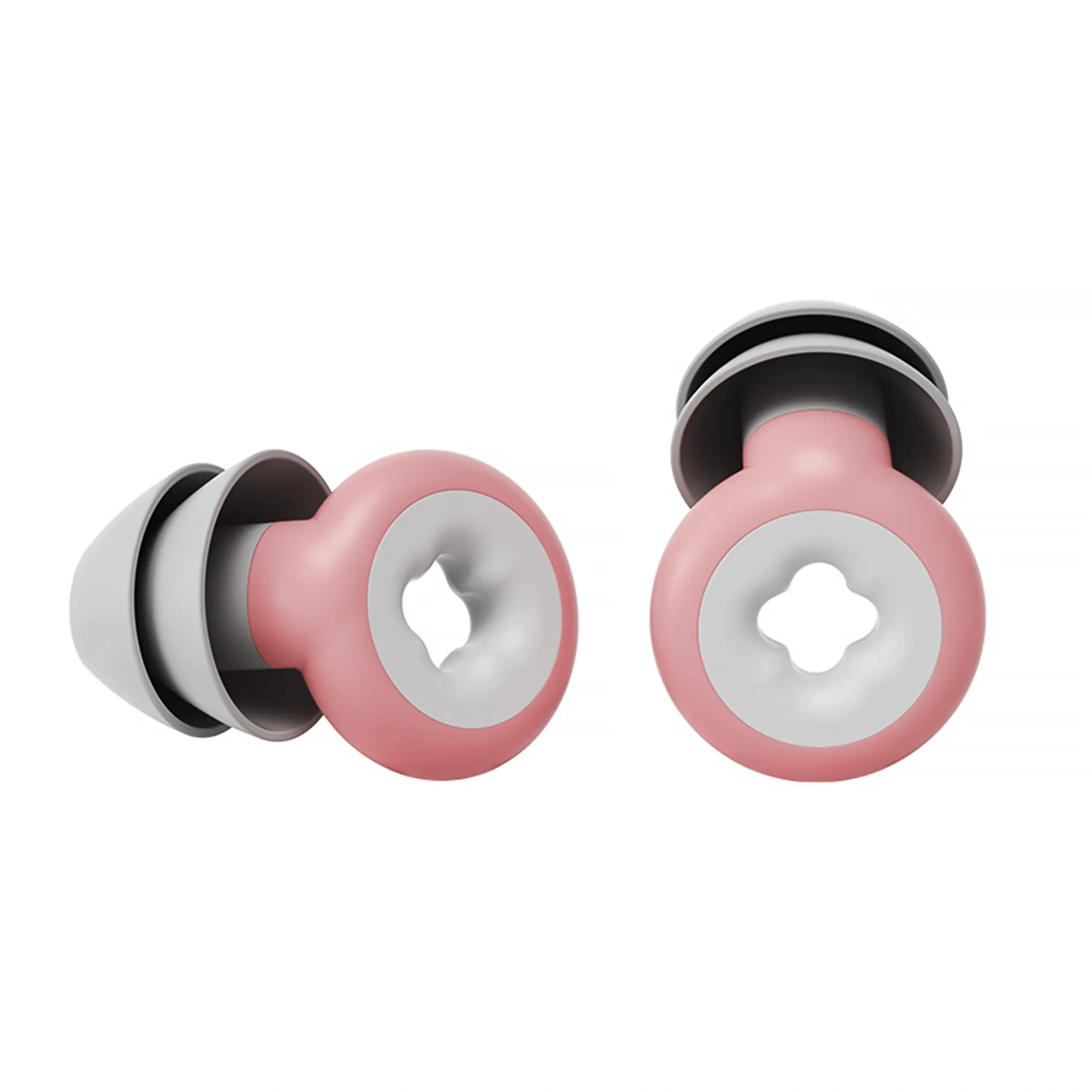 Gehörschutzstöpsel Silikon, wiederverwendbar & waschbar, S/L – Rosa