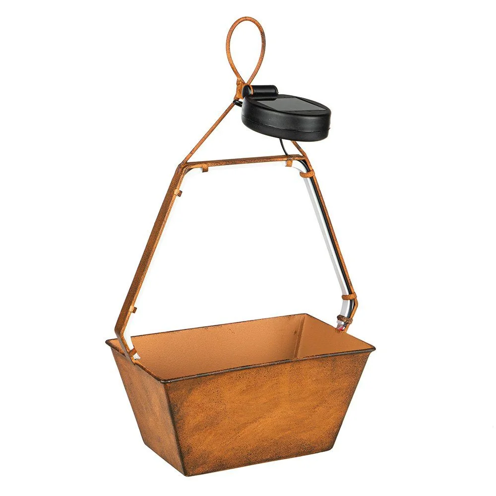 HAUSHALT INTERNATIONAL Solarleuchte LED fest verbaut Warmweiß 20cm